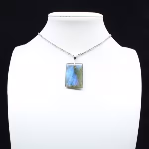 Labradorite rectangular pendant