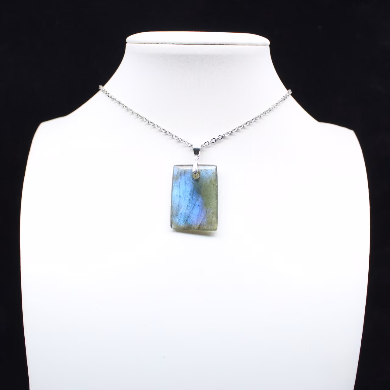 Labradorite rectangular pendant