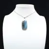Labradorite rectangular pendant - 0