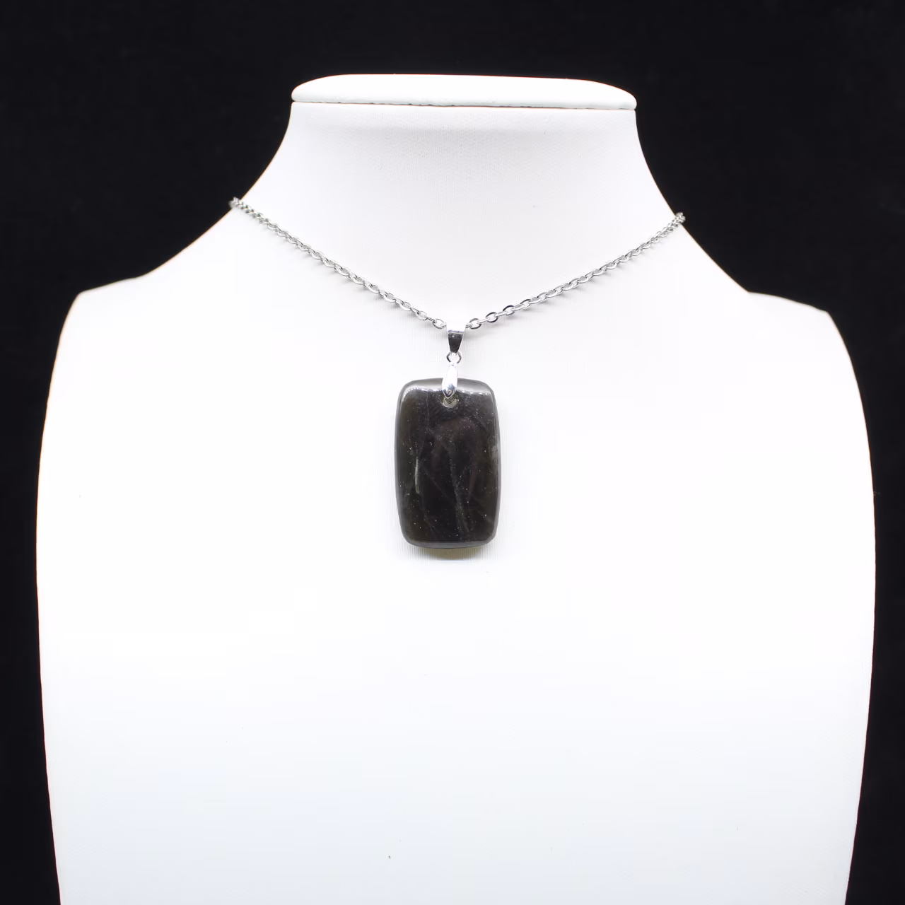 Labradorite rectangular pendant