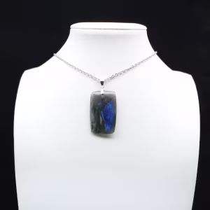 Labradorite rectangular pendant