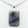 Labradorite rectangular pendant - 1