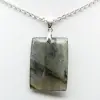 Labradorite rectangular pendant - 2