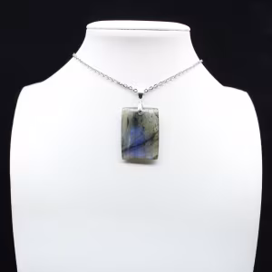Labradorite rectangular pendant