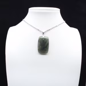 Labradorite rectangular pendant
