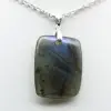 Labradorite rectangular pendant - 1
