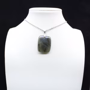 Labradorite rectangular pendant
