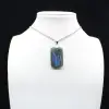 Labradorite rectangular pendant - 0