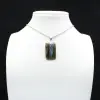 Labradorite rectangular pendant - 0