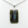 Labradorite rectangular pendant - 1