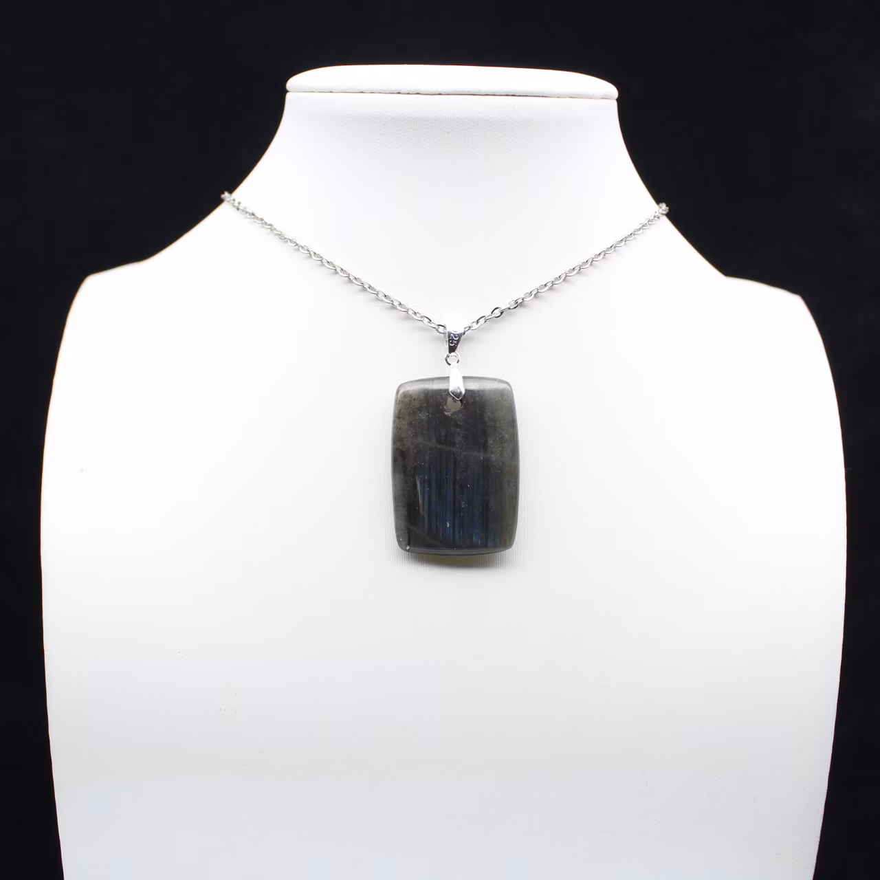 Labradorite rectangular pendant