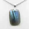 Labradorite rectangular pendant - 2