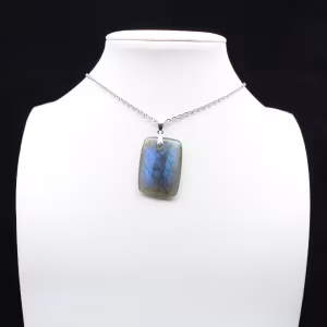 Labradorite rectangular pendant