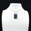 Labradorite rectangular pendant - 6