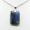 Labradorite rectangular pendant - 1