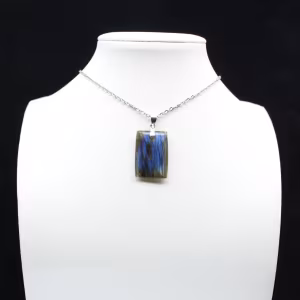 Labradorite rectangular pendant