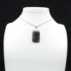 Labradorite rectangular pendant - 7