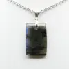 Labradorite rectangular pendant - 1