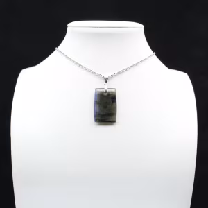Labradorite rectangular pendant