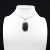 Labradorite rectangular pendant - 8