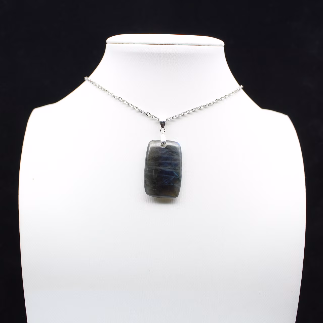 Labradorite rectangular pendant