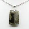 Labradorite rectangular pendant - 2