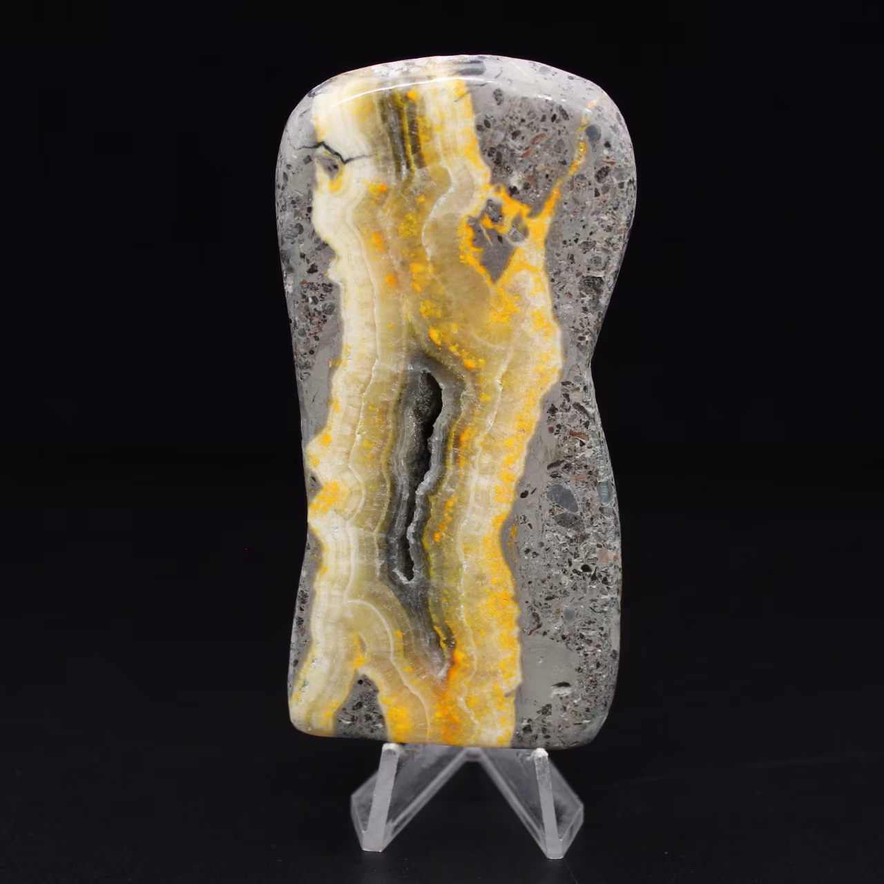 Smooth Jasper Bumblebee Volcanic Stone