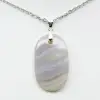 Banded agate pendant - 1