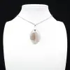 Banded agate pendant - 0