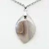 Banded agate pendant - 1