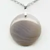 Banded agate pendant - 1
