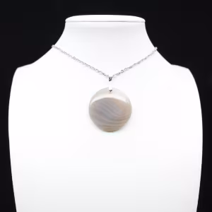 Banded agate pendant