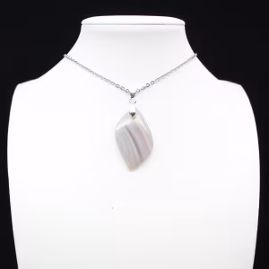 Banded agate pendant