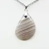 Banded agate pendant - 1