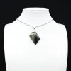 Diamond-shaped Kambamba Jasper pendant - 0