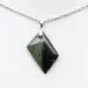 Diamond-shaped Kambamba Jasper pendant - 1
