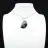 Moon-shaped Kambamba Jasper pendant