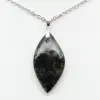 Kambamba Jasper Leaf Pendant - 1