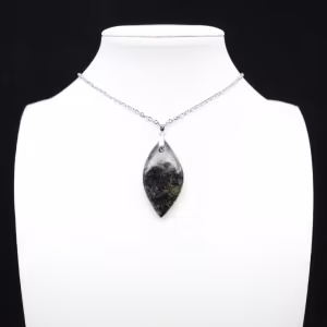 Kambamba Jasper Leaf Pendant