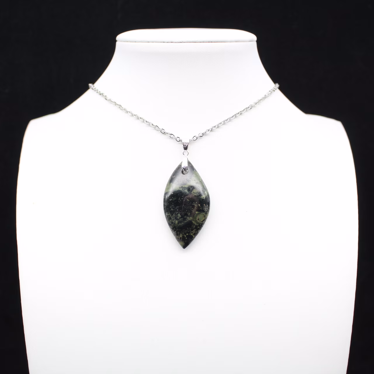 Kambamba Jasper Leaf Pendant
