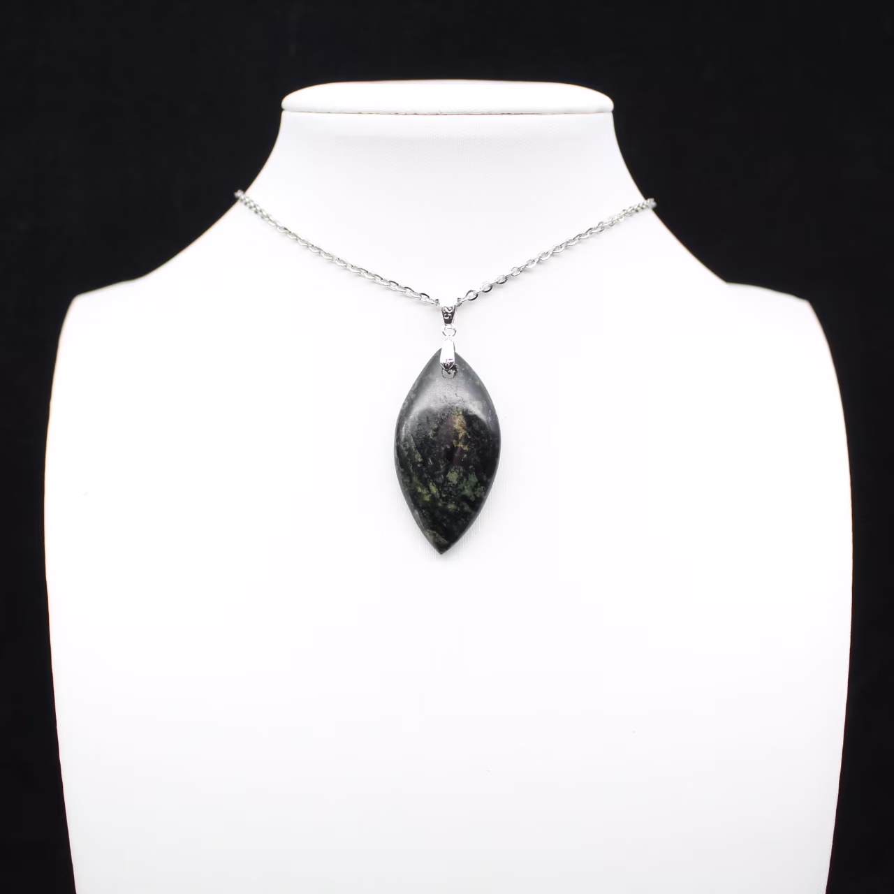 Kambamba Jasper Leaf Pendant