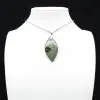 Kambamba Jasper Leaf Pendant - 0