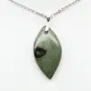 Kambamba Jasper Leaf Pendant - 1