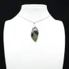 Kambamba Jasper Leaf Pendant - 0