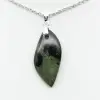 Kambamba Jasper Leaf Pendant - 1