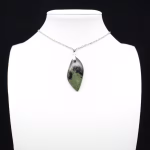 Kambamba Jasper Leaf Pendant