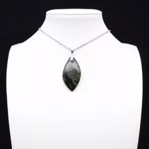 Kambamba Jasper Leaf Pendant