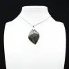 Kambamba Jasper Leaf Pendant - 0