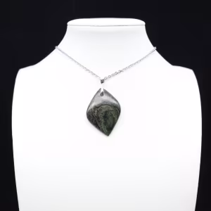 Kambamba Jasper Leaf Pendant
