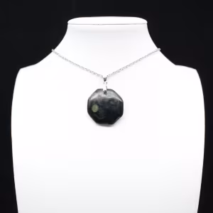 Octagon shaped Kambamba Jasper pendant